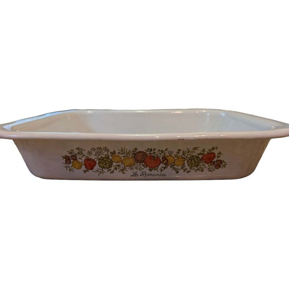 Vintage Corning Ware Le Romarin Lasagna Pan A-21 Spice of Life Baking Dish